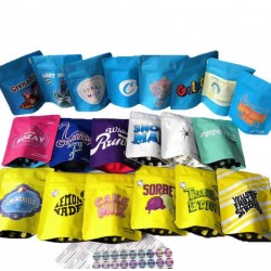 Wholesale Empty 3.5g Cookies Medical Bag Children Proof Zipper Mylar Package